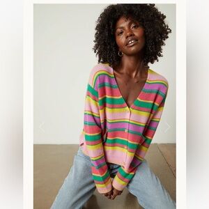 Anthropologie Velvet by Graham & Spencer Janessa Cashmere Sweater Size XS NWT